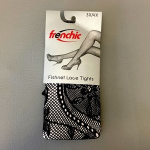 NWT Fishnet Lace Tights 3x/4x gothcore vamp grunge